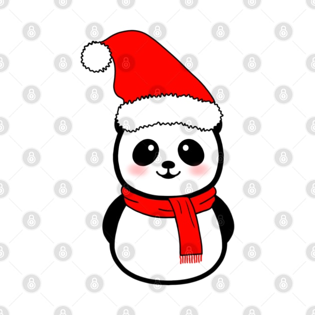 Panda snowman by Morishasha