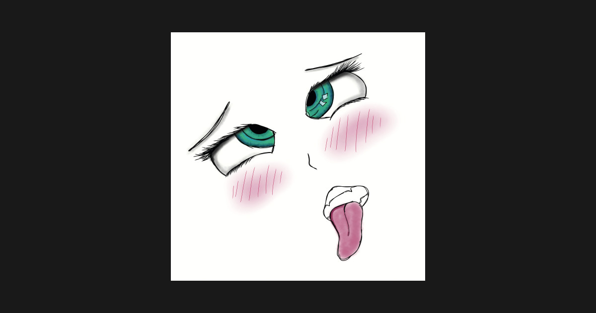 hentai ahegao face, anime eyes - Hentai Manga - T-Shirt | TeePublic