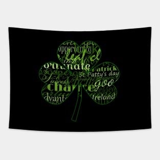 Irelands St patricks day three leaf shamrock Tapestry