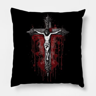 Crucifixion Wounds of Jesus Christ Pillow