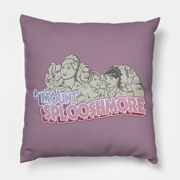 Mount Splooshmore Pillow by kickpunch