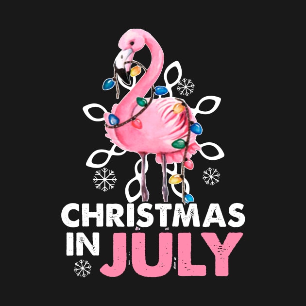 Christmas In July Santa Flamingo Summer Xmas Gift by Kaileymahoney