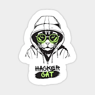 Hacker Cat Magnet