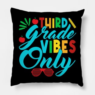 3rd Grade Vibes Teachers Boys Girls Funny Back To School Pillow