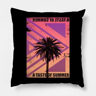 A taste of summer , summer vibe Pillow