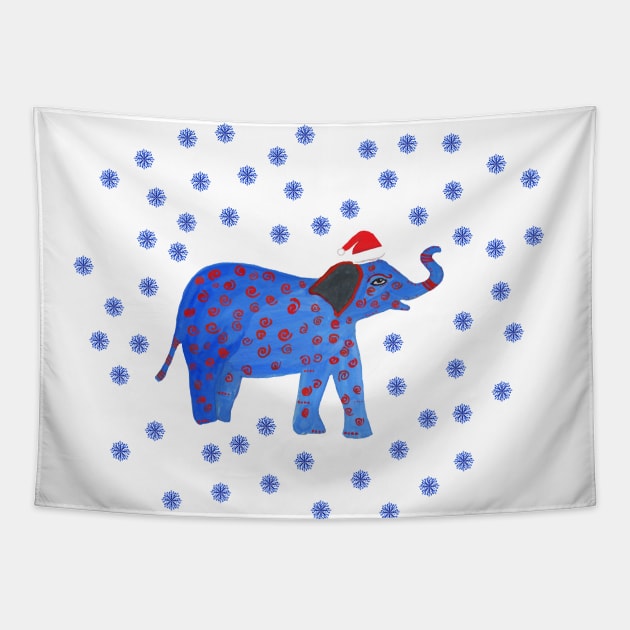 Holidays Elephant Tapestry by Manitarka