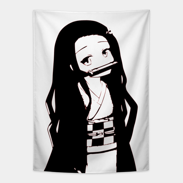 Nezuko Demon Slayer Cute Anime Girl Nezuko Tapestry Teepublic Nezuko Demon Slayer Cute Anime Girl Nezuko Tapestry Teepublic
