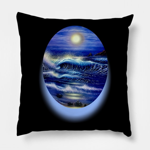 Hawaiian t-shirt surf shirt starry skies Pillow by Coreoceanart