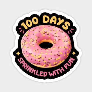 100th Day Donuts Sprinkled Fun Magnet