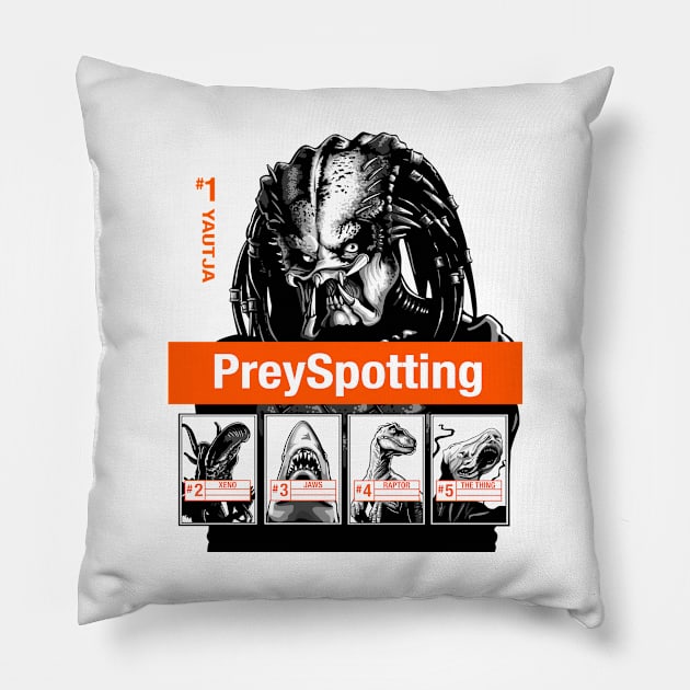 PreySpotting (White) Pillow by BER