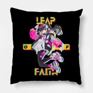Leap of Faith (white) Pillow