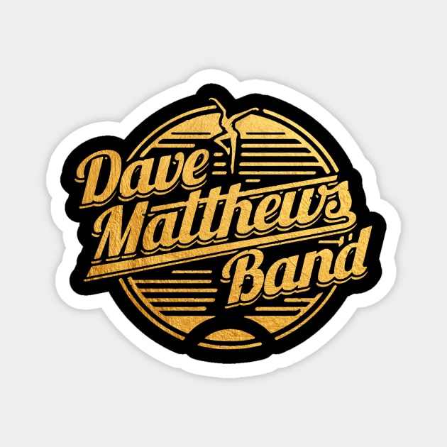 #DMBLOGO Dave Matthews Band Gold Magnet by mashudibos