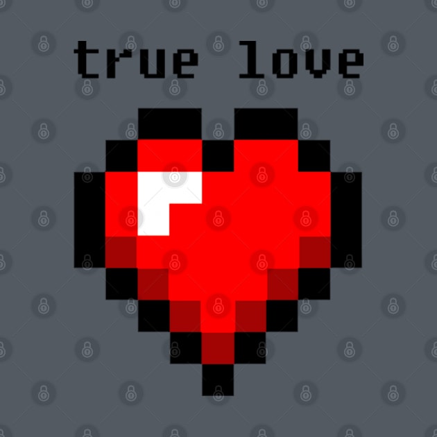 True (8-bit) Love by NinthStreetShirts