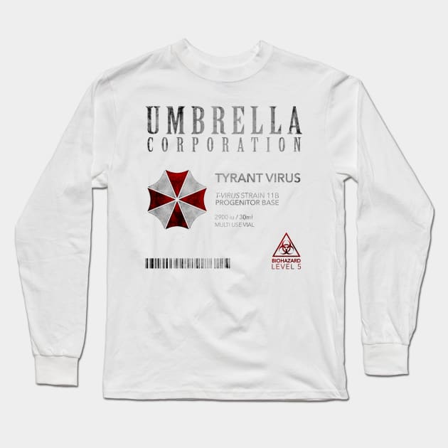 personlighed Ud over Brød Umbrella Corp T Virus - Resident Evil - Long Sleeve T-Shirt | TeePublic