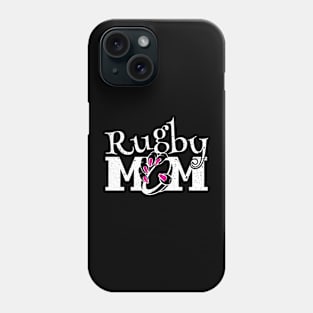 Rugby Mom Funny Women Mommy Mother's Day Distressed Phone Case