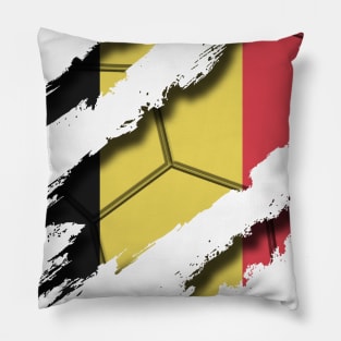 Belgium Football Pillow