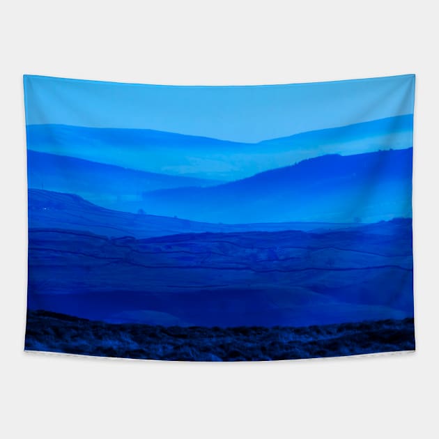Blue mountains Tapestry by timegraf