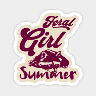 Feral-Girl-Summer Magnet