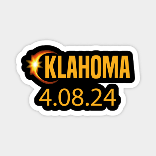 oklahoma eclipse 4.08.24 Magnet