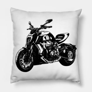 Diavel 1260S Sketch Art Pillow