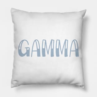 Light Blue Gamma Letter Pillow