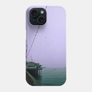 Santa Barbara Beach Pier Harbor Phone Case