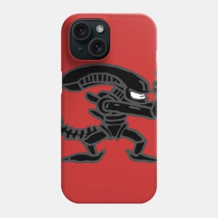 the fighting alien {grey} Phone Case