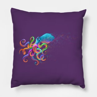 Rainbow Octopus Pillow