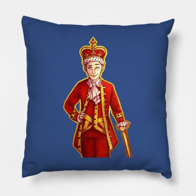 the king george Pillow by iritaliashemat