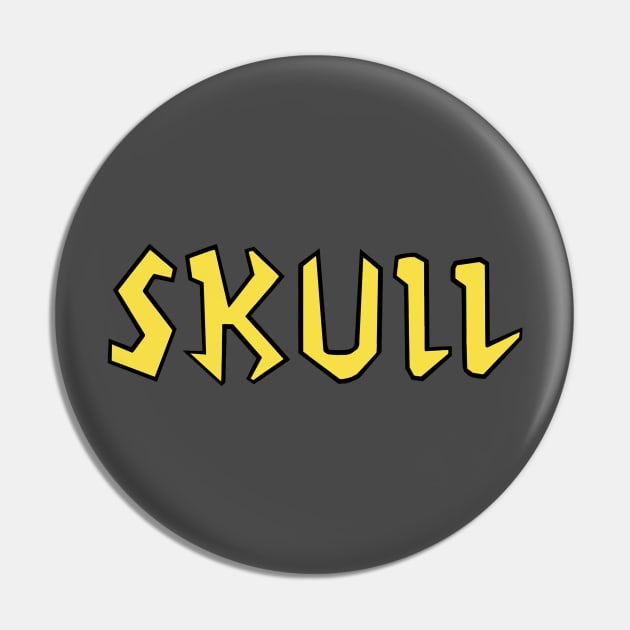 Butt-head Costume Skull T-Shirt Pin by HellraiserDesigns