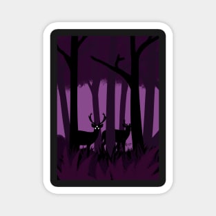 There's something in the woods - Deer? Magnet