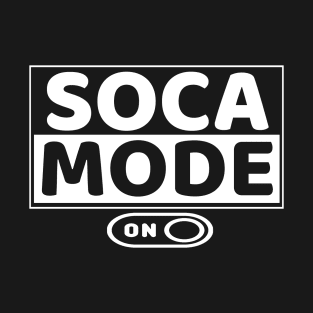 Soca Mode Brand Logo in White Print - Soca Mode T-Shirt