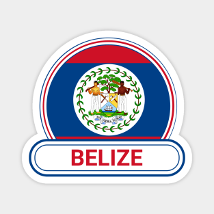 Belize Country Badge - Belize Flag Magnet