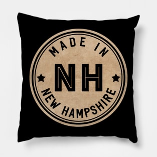 Made In New Hampshire NH State USA Pillow