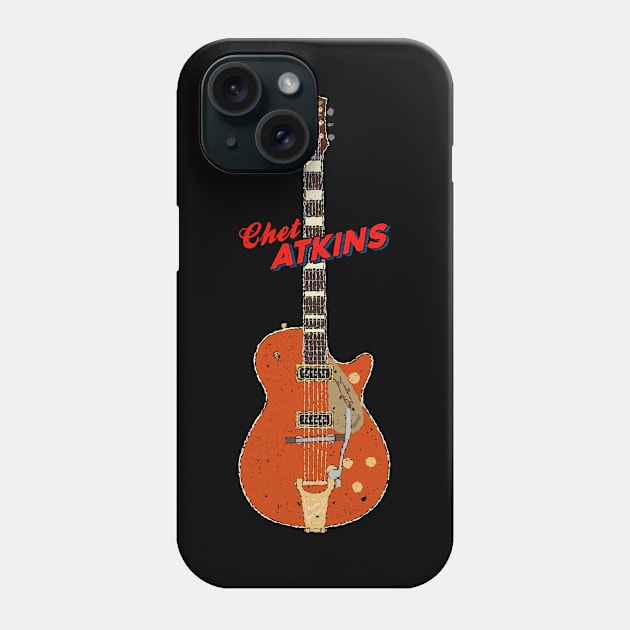 Chet Atkins Gretsch 6121 Electric Guitar Phone Case by Daniel Cash Guitar