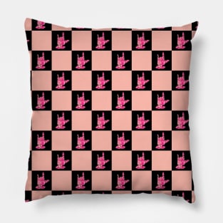 I Love You - Sign Language Pink Plaid Pillow