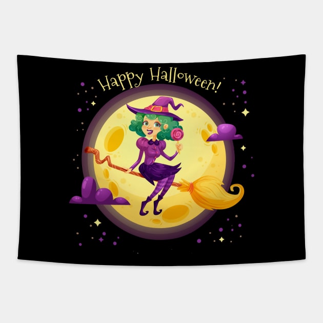 Witch Moon Tapestry by Mako Design 