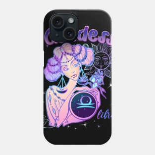 Zodiac Libra Goddess Queen Horoscope Phone Case