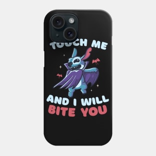 Touch Me And I Will Bite You Funny Cute Spooky Phone Case