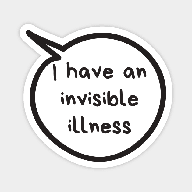 Invisible Illness Magnet by Sloth Station