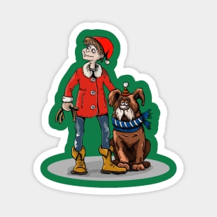 Christmas Dog Holiday Fun Funny Dog Lover Magnet