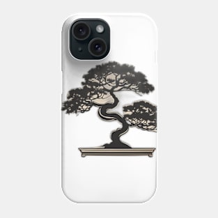 Elegant Metallic Bonsai Tree Art No. 564 Phone Case