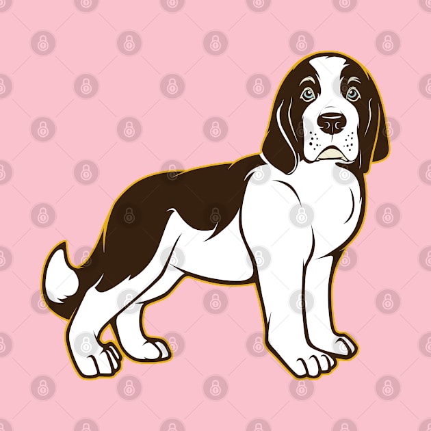 Beagle Puppy Dog Art by Rumble Dog Tees