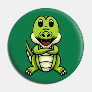 Cute Crocodile Smiling Pin