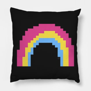 Pan Pride Rainbow Pixel Art Pillow