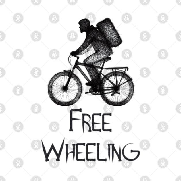 Free wheeling cyclist by YuYu