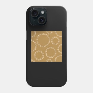 Caramel floral wreath Phone Case