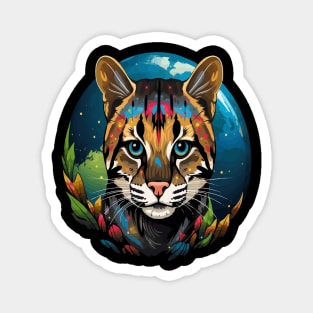 Ocelot Earth Day Magnet