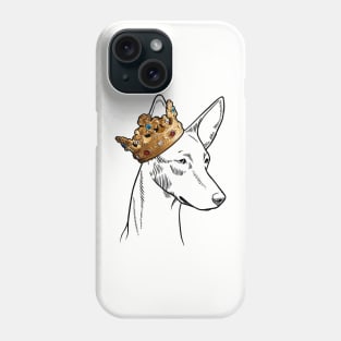 Ibizan Hound Dog King Queen Wearing Crown Phone Case