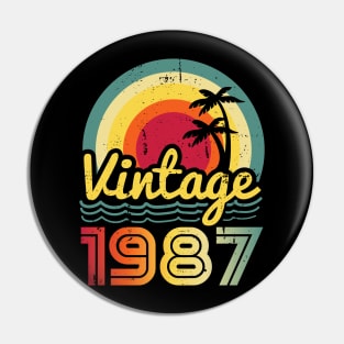 Vintage 1987 Made in 1987 36th birthday 36 years old Gift Pin